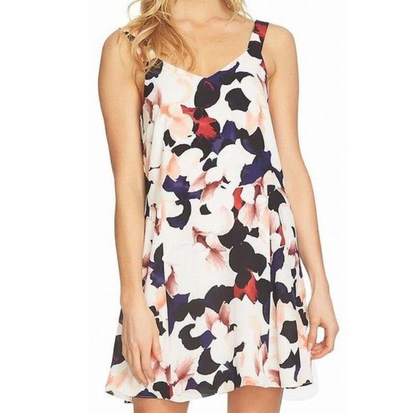 1. State Dresses & Skirts - 1. State Kenya Womens Floral A-Line Shift Dress Size S